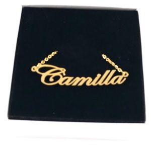 14K Gold Plated Name Necklace - Camilla